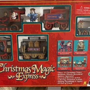 Christmas electric train set